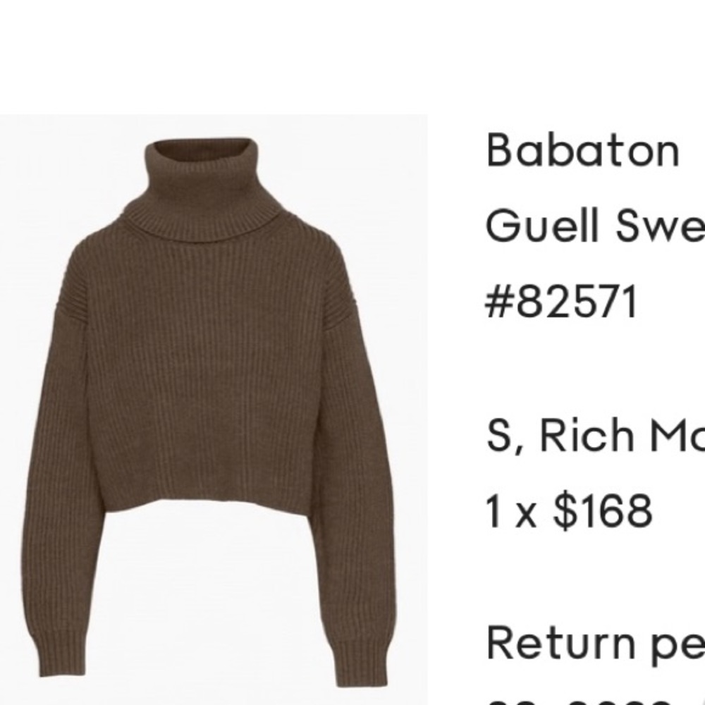 Aritzia Babaton Wool Sweater